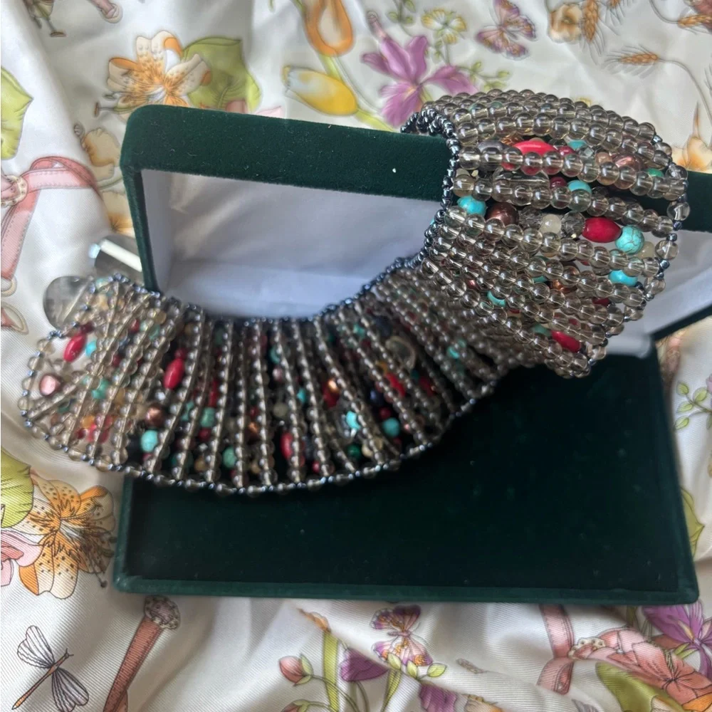 Multicolor Beaded Statement Necklace